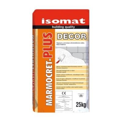 isomat marmocret decor plus 25kg ritinouchos egchromos ydatapothitikos tsimentoeidis sovas i2i 00097